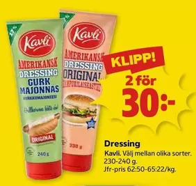 kavli - Amerikansk Dressing Gurk Majonnäs Original