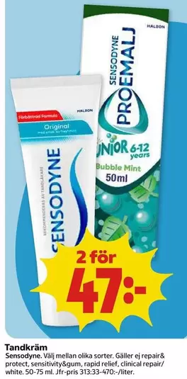 sensodyne - Tandkräm