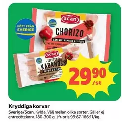 Scan - Kryddiga korvar