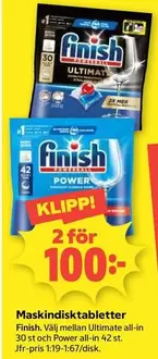 Finish - Maskindisk tabletter
