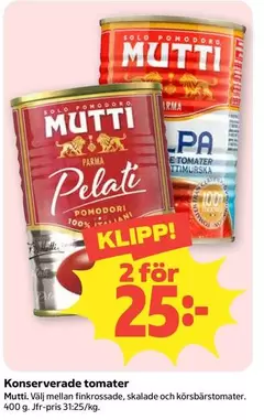 Mutti - Pelati Pomodori