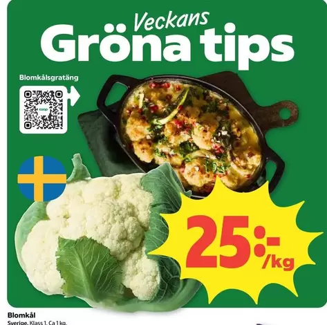 Coop - Blomkålgratinering