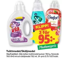 Via - Tvättmedel/Sköljmedel