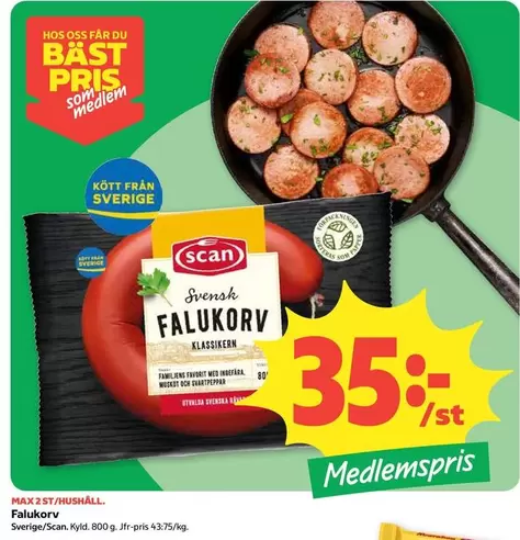 Scan - Svensk Falukorv Klassiker