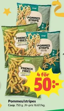 Coop - Pommes/stripes