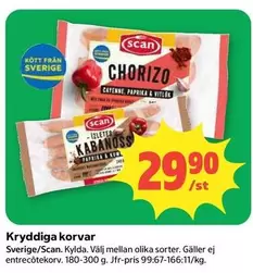 Scan - Kryddiga korvar
