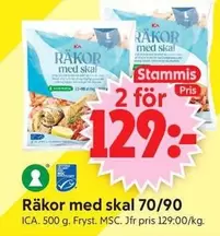 Räkor med skal 70/90