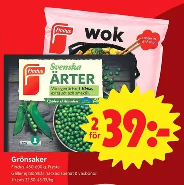 Findus - Svenska ärter