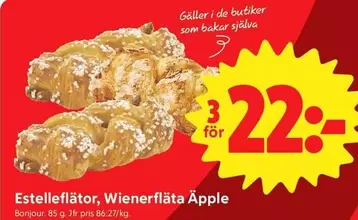 Bonjour - Estelleflätor, Wienerfläta Äpple