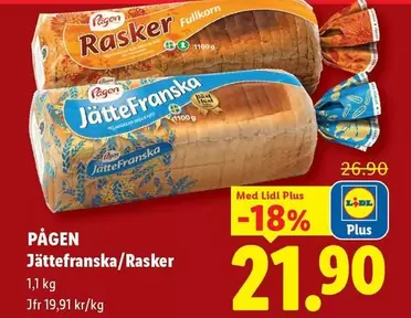 Pågen - Jättefranska/Rasker