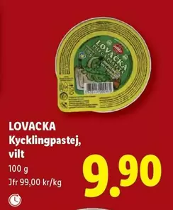 Kycklingpastej, vilt