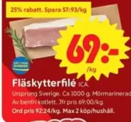Fläskytterfilé