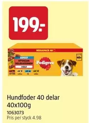Pedigree - Hundefoder 40 delar 40x100g