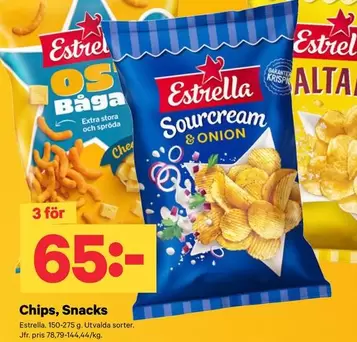 Estrella - Sourcream & Onion Chips