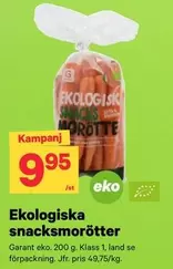 EKO - Snacksmorötter