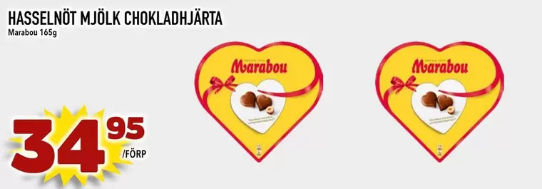 marabou - HASSELNÖT MJÖLK CHOKLADHJÄRTA