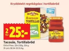 Tacosås, Tortillabröd