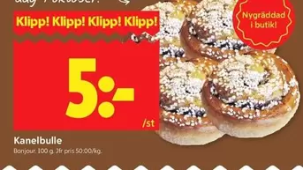 Bonjour - Kanelbulle