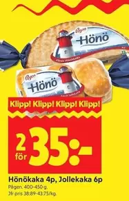 Pågen - Hönökaka 4p, Jolle kake 6p