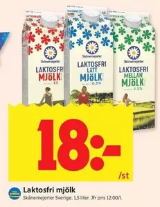 Skånemejerier - Laktosfri mjölk