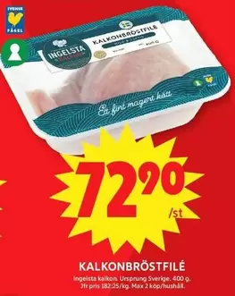 Ingelsta kalkon - Kalkonbröstfilé