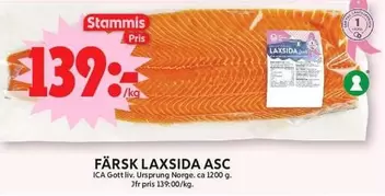 FÄRSK LAXSIDA ASC