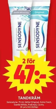 sensodyne - Tandkräm