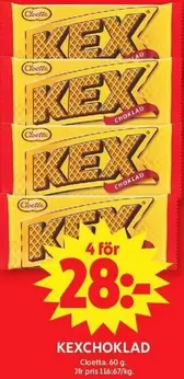 Cloetta - KEXCHOKLAD
