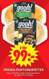 Gooh - Färska portionsrätter