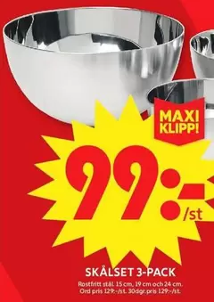 SKÅLSET 3-PACK