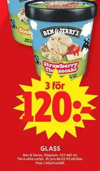 Ben & Jerry's - GLASS