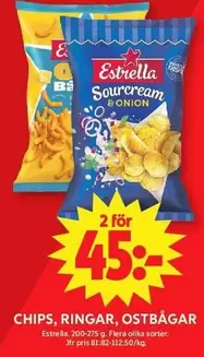 Estrella - CHIPS, RINGAR, OSTBGAR