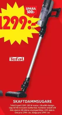 Tefal - Skaftdammsugare