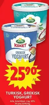 Arla - TURKISK, GREKISK YOGHURT