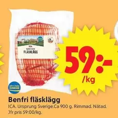 Benfri fläsklägg
