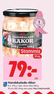 Handskalade räkor