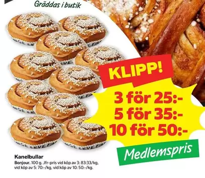 Bonjour - Kanelbullar