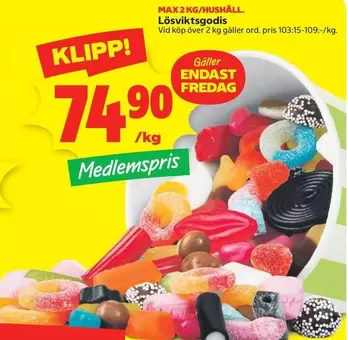 Lösviktsgodis