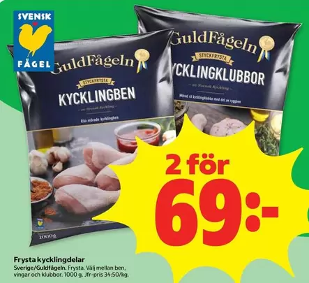 Guldfågeln - GuldFågeln Kycklingklubbor