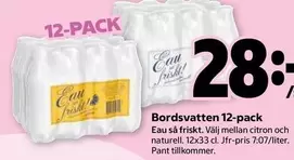 Bordsvatten