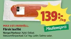 Färsk laxfilé