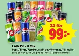 Pepsi - /Zingo/7up/Mountain Dew/Pommac