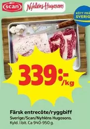 Scan - Färsk entrecôte/ryggbiff