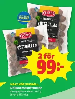 Scan - Delikatessköttbullar