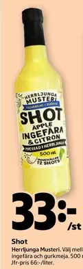 Herrljunga - Shot Apple Ingefära & Citron