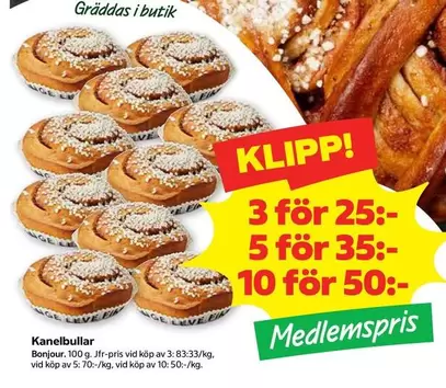 Bonjour - Kanelbullar
