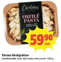 Carolines kök - OXFILÉ PASTA