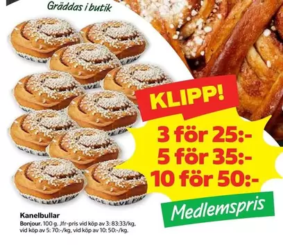 Bonjour - Kanelbullar