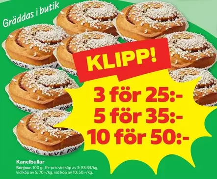 Bonjour - Kanelbullar