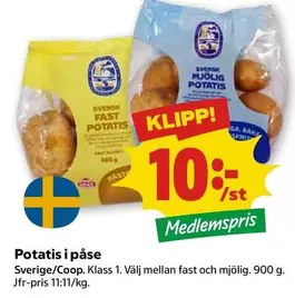 Potatis i påse
